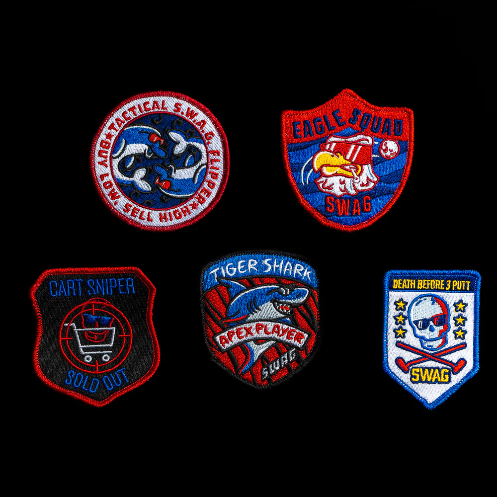 5-Pack RWB SWAG Unit Removable Patches