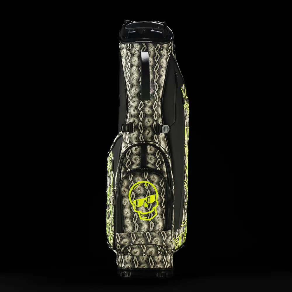 Faux Snakeskin Skulls Stand Bag - Image 3