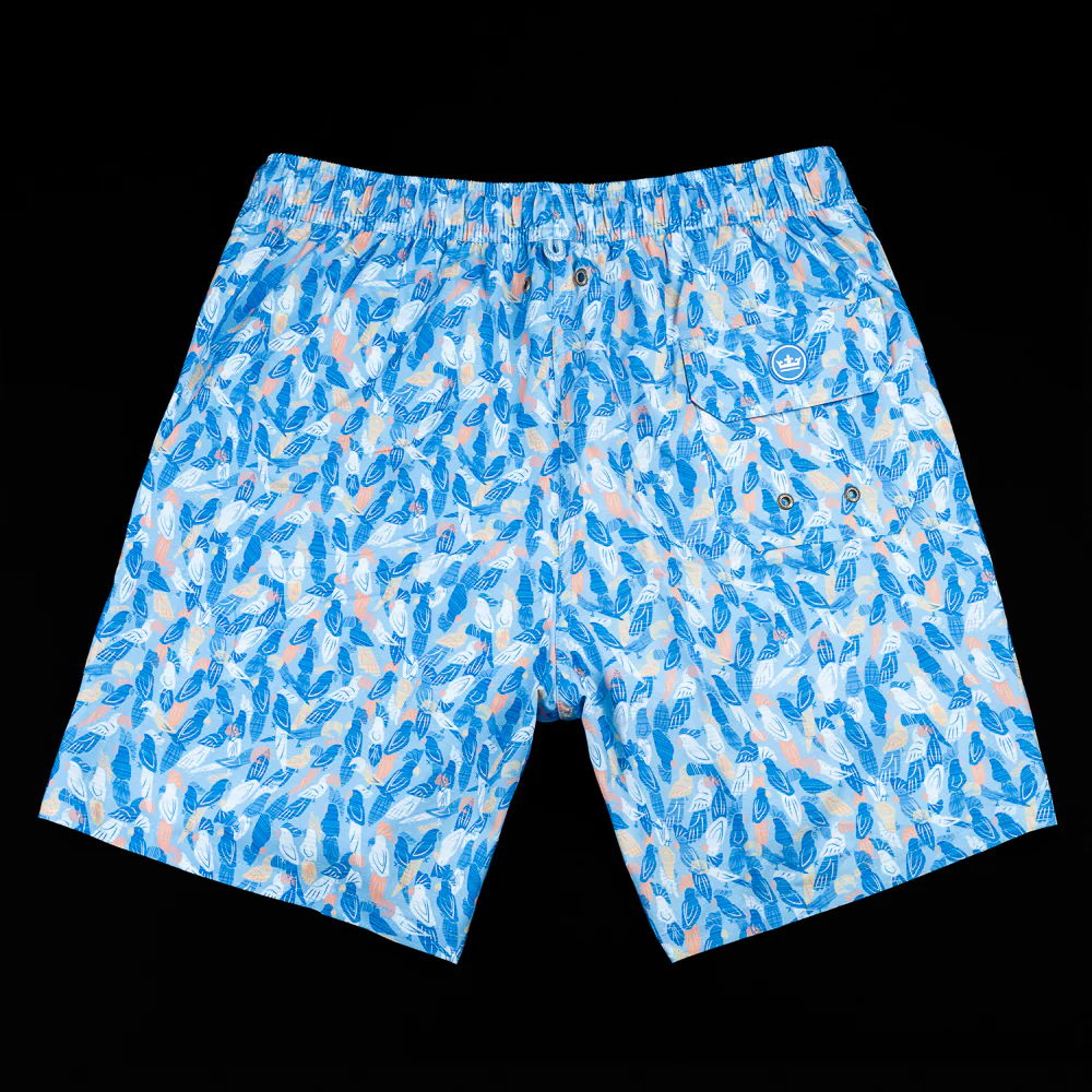 Flip the Bird Skull Swim Trunks - Image 3