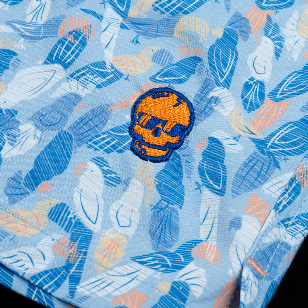 Flip the Bird Skull Swim Trunks - Image 5