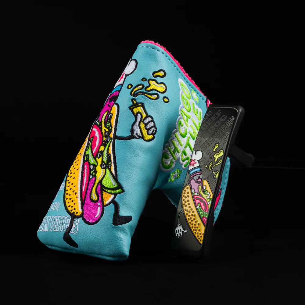 Funky Neon Chicago Dog Handsome Too Putter