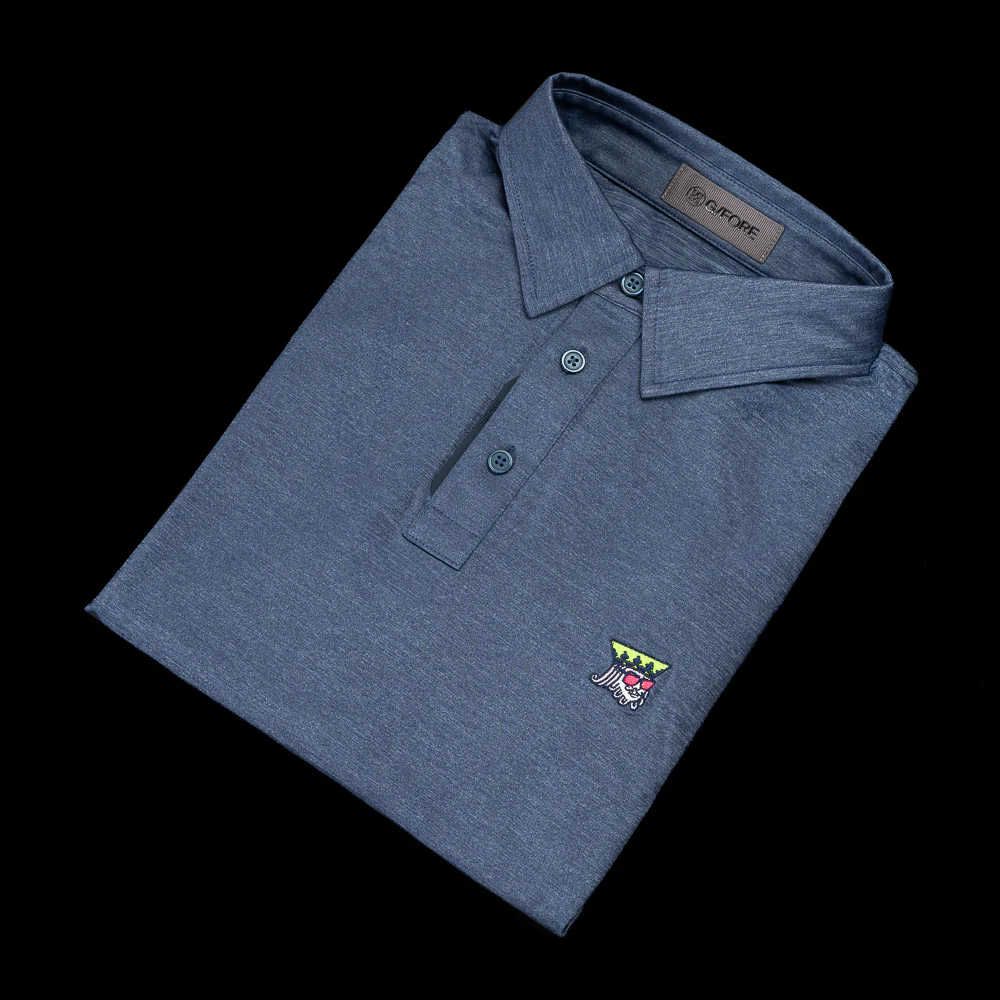 G/Fore Melange Nylon King Polo Shirt