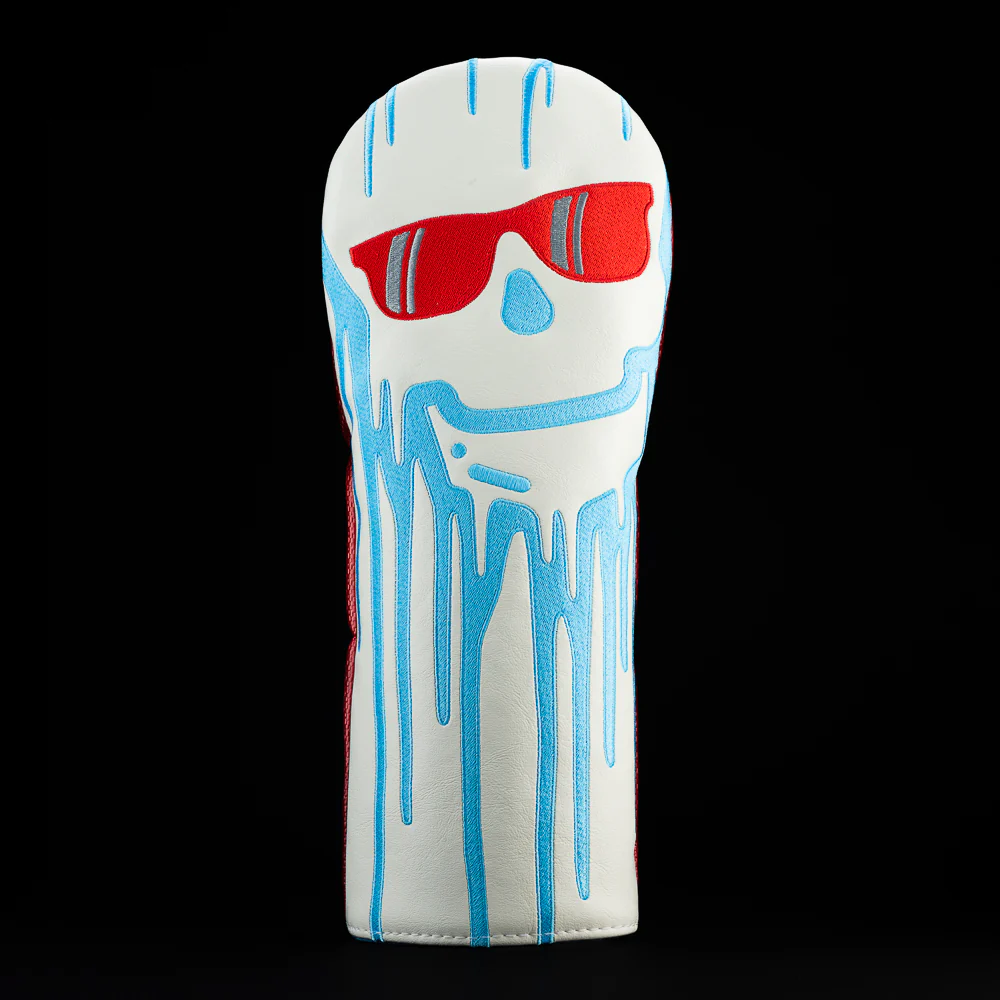 Jumbo Dripping Skull White Starter Box Driver Cover