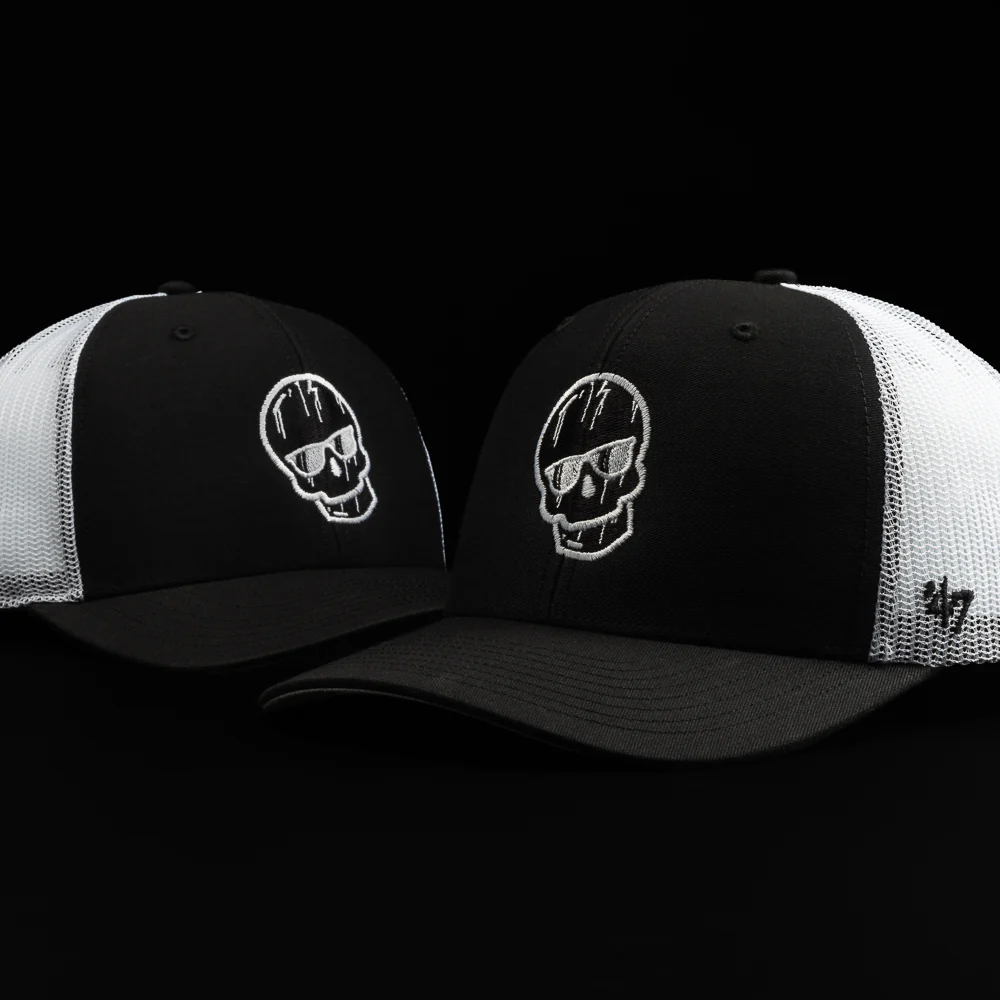 Skull '47 Trucker Black Hat