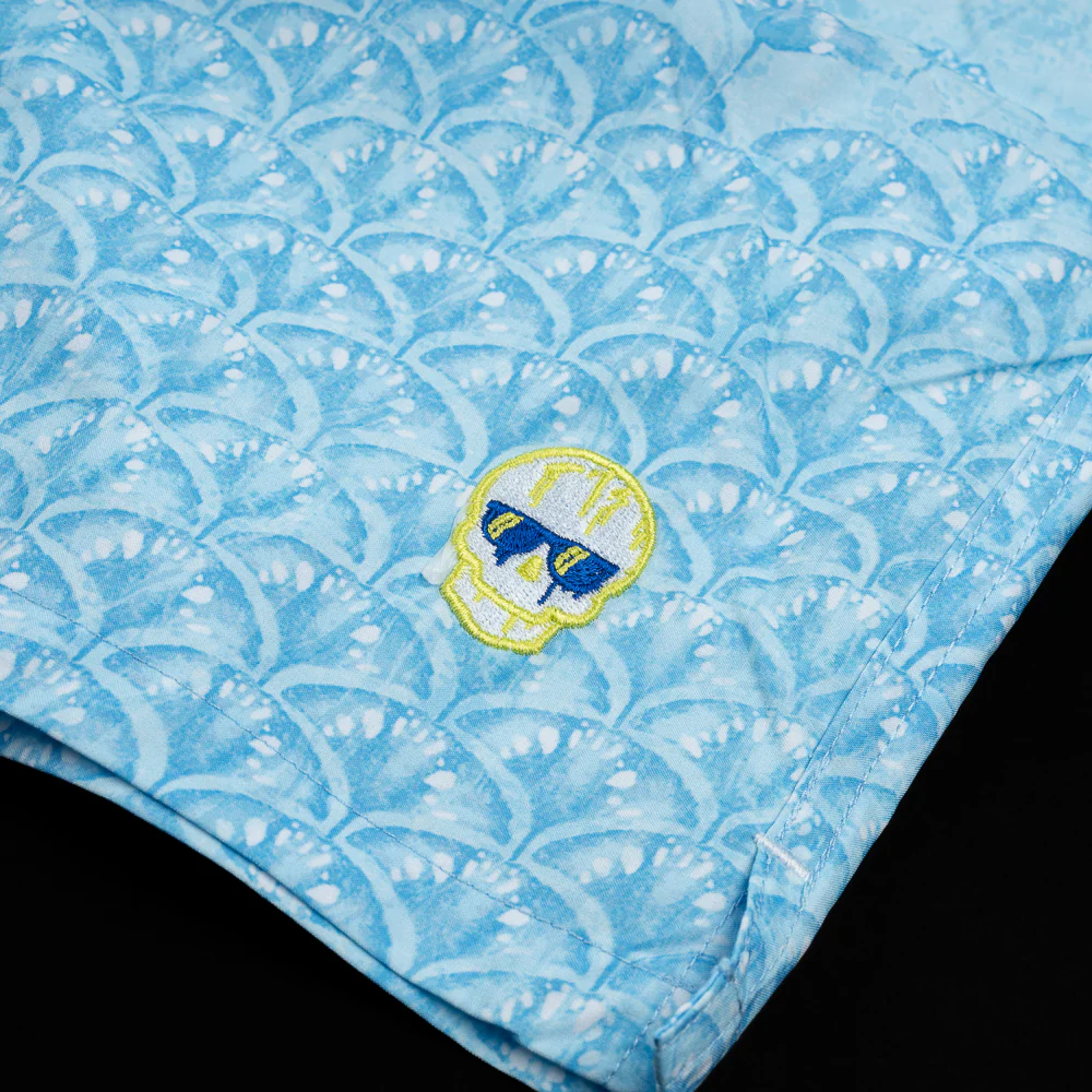 Stingray Lime Skull Swim Trunks - Image 5